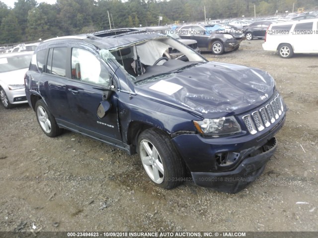 1C4NJCEA2ED679002 - 2014 JEEP COMPASS LATITUDE BLUE photo 1