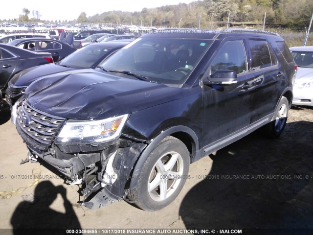 1FM5K8DHXGGC99850 - 2016 FORD EXPLORER XLT BLACK photo 2