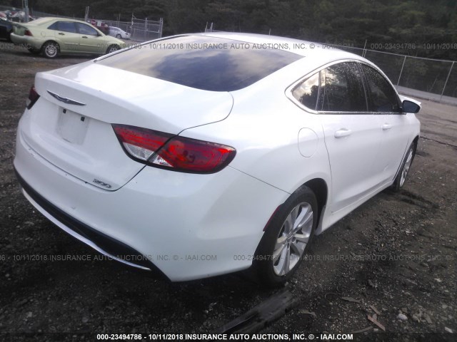 1C3CCCAB4FN723081 - 2015 CHRYSLER 200 LIMITED WHITE photo 4