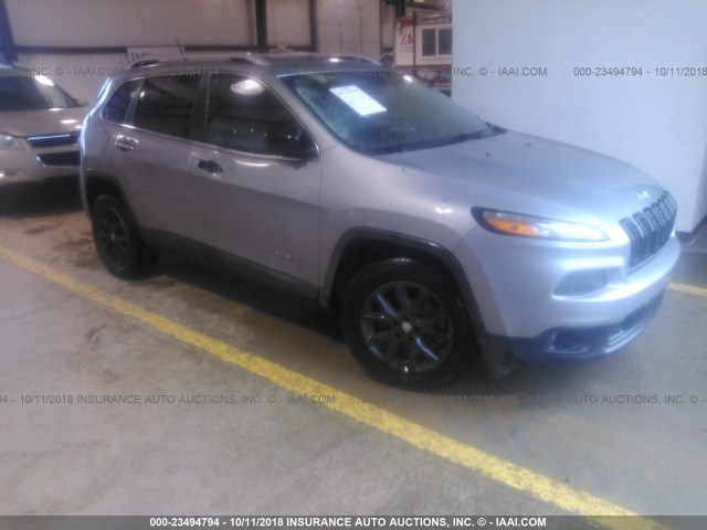 1C4PJLCB5EW192157 - 2014 JEEP CHEROKEE LATITUDE GRAY photo 1