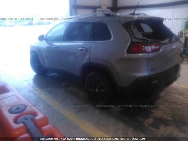 1C4PJLCB5EW192157 - 2014 JEEP CHEROKEE LATITUDE GRAY photo 3