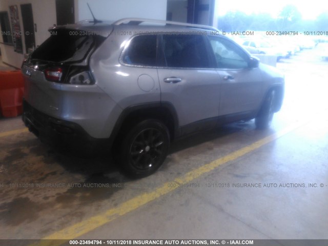 1C4PJLCB5EW192157 - 2014 JEEP CHEROKEE LATITUDE GRAY photo 4