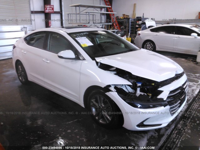 5NPD84LF7JH247991 - 2018 HYUNDAI ELANTRA SEL/VALUE/LIMITED WHITE photo 1