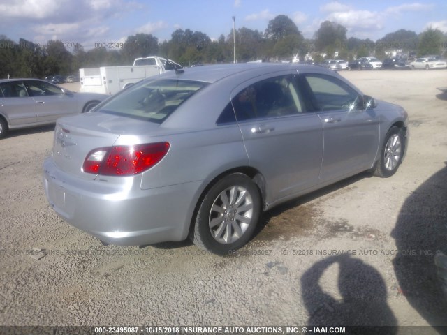 1C3CC5FB7AN135253 - 2010 CHRYSLER SEBRING LIMITED SILVER photo 4