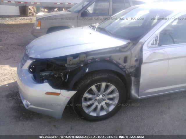 1C3CC5FB7AN135253 - 2010 CHRYSLER SEBRING LIMITED SILVER photo 6