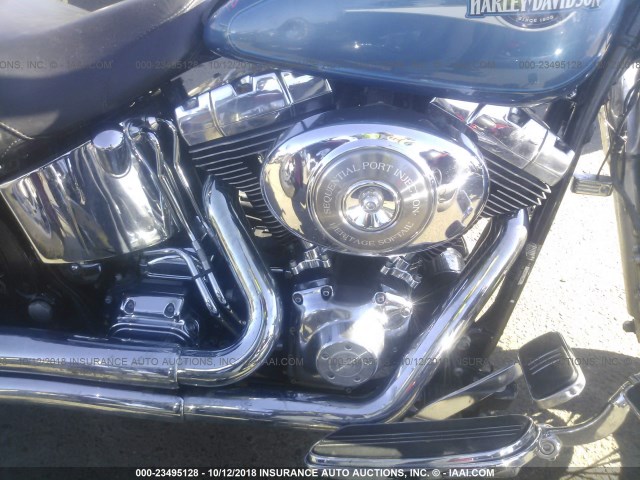 1HD1BWB346Y010158 - 2006 HARLEY-DAVIDSON FLSTCI BLUE photo 8