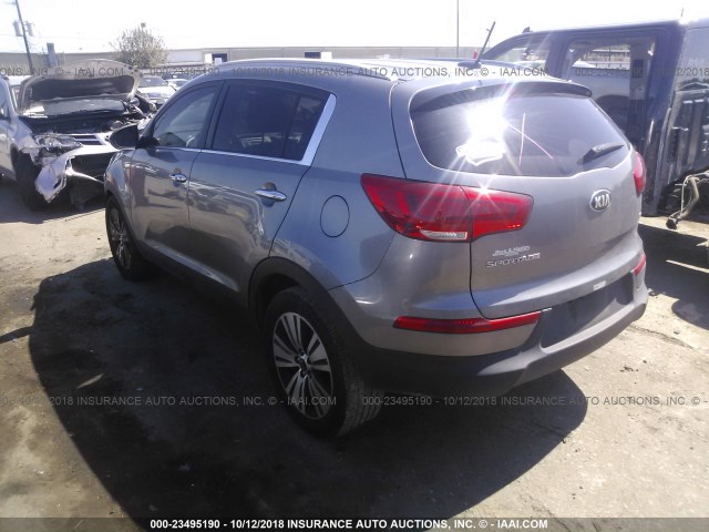 KNDPC3AC8G7868989 - 2016 KIA SPORTAGE EX/SX GRAY photo 3