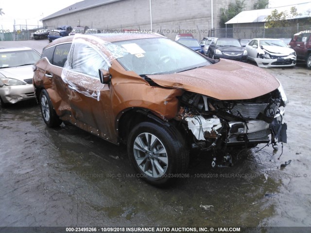 5N1AZ2MH6FN281699 - 2015 NISSAN MURANO S/SL/SV/PLATINUM ORANGE photo 1