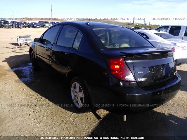 1G8AJ55F96Z106893 - 2006 SATURN ION LEVEL 2 BLACK photo 3