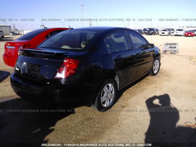 1G8AJ55F96Z106893 - 2006 SATURN ION LEVEL 2 BLACK photo 4