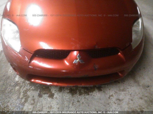 4A3AL35T48E031845 - 2008 MITSUBISHI ECLIPSE SPYDER GT RED photo 6