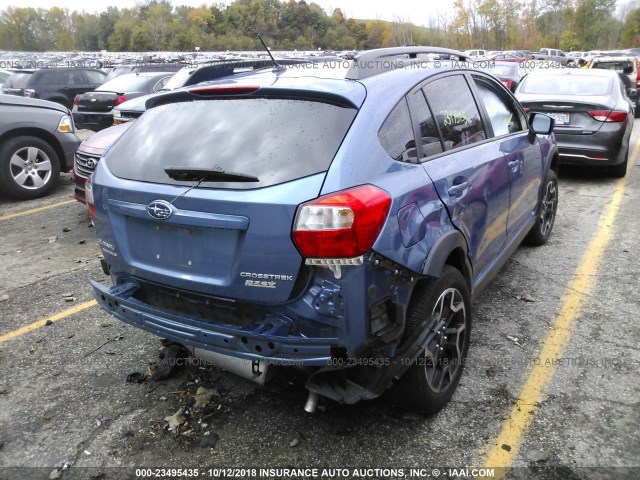 JF2GPABC6HH270257 - 2017 SUBARU CROSSTREK PREMIUM BLUE photo 4