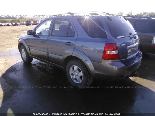 KNDJC736375670501 - 2007 KIA SORENTO EX/LX BLUE photo 3