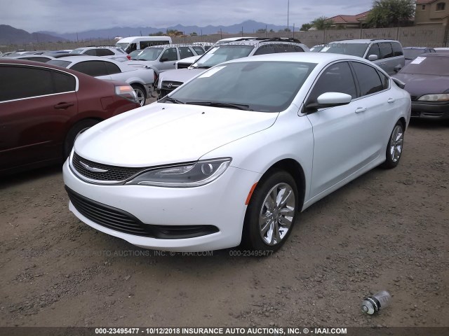 1C3CCCFB0GN185845 - 2016 CHRYSLER 200 LX WHITE photo 2