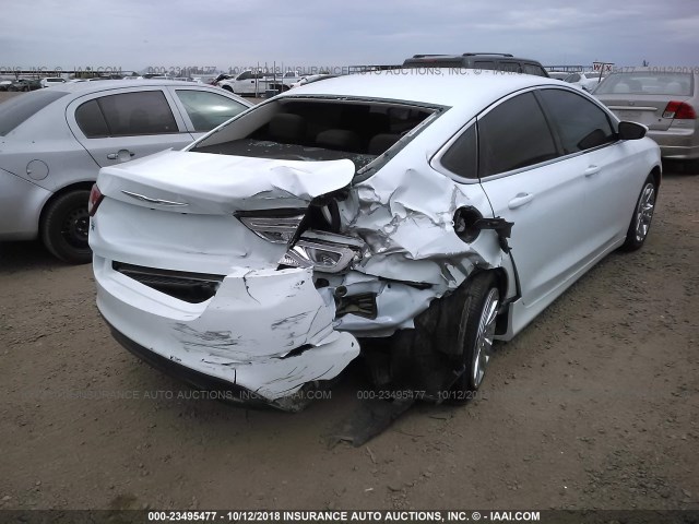 1C3CCCFB0GN185845 - 2016 CHRYSLER 200 LX WHITE photo 4