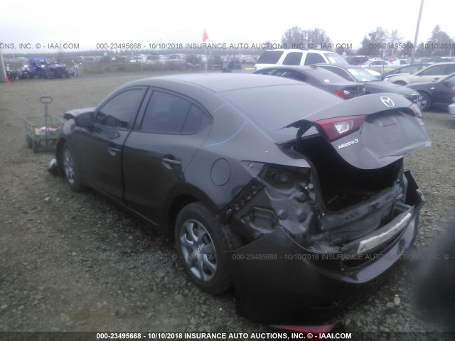 JM1BM1T78E1115846 - 2014 MAZDA 3 SV GRAY photo 3