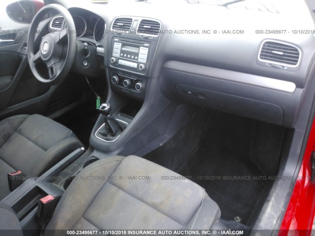 WVWAA7AJ2AW289737 - 2010 VOLKSWAGEN GOLF 红色 照片 5