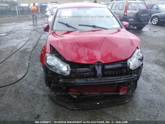 WVWAA7AJ2AW289737 - 2010 VOLKSWAGEN GOLF 红色 照片 6