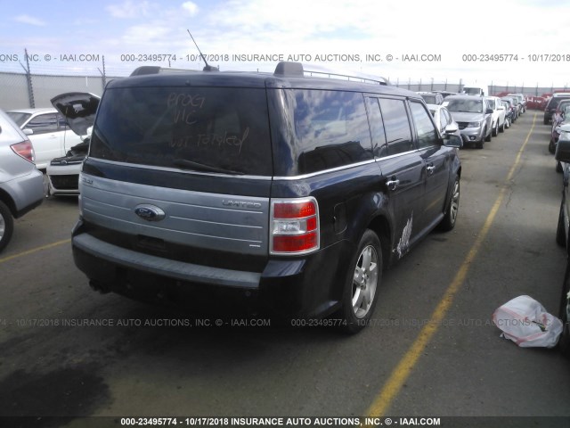 2FMEK63C49BA50464 - 2009 FORD FLEX LIMITED Dark Blue photo 4