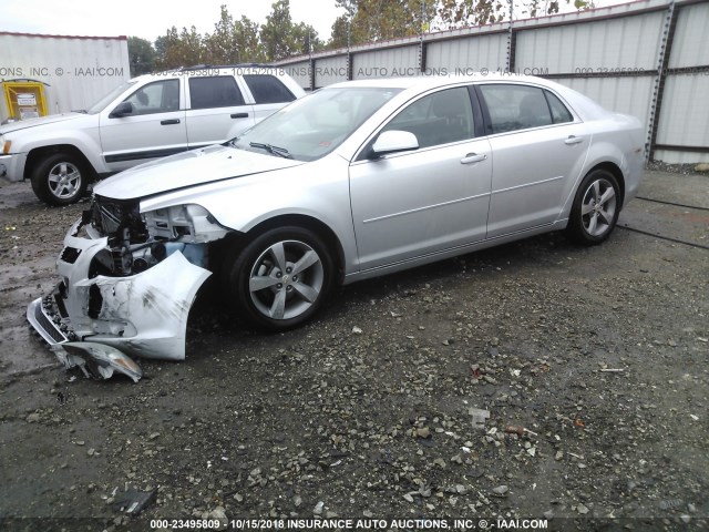 1G1ZC5E17BF136096 - 2011 CHEVROLET MALIBU 1LT 银色 照片 2