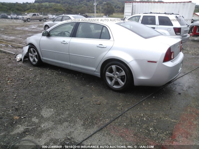 1G1ZC5E17BF136096 - 2011 CHEVROLET MALIBU 1LT 银色 照片 3