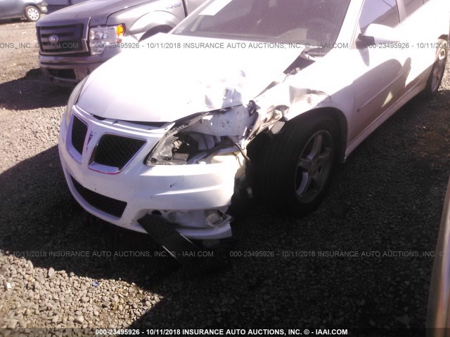 1G2ZK57K094245008 - 2009 PONTIAC G6 GT WHITE photo 6