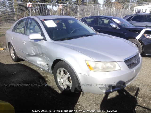 5NPEU46F36H026911 - 2006 HYUNDAI SONATA GLS/LX SILVER photo 1