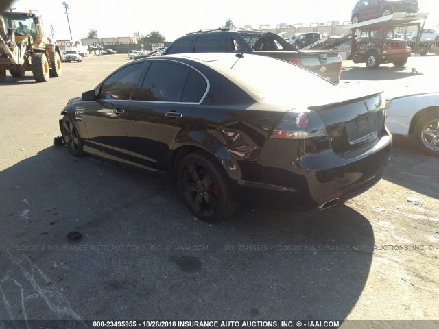 6G2EC57Y68L137855 - 2008 PONTIAC G8 GT BLACK photo 3