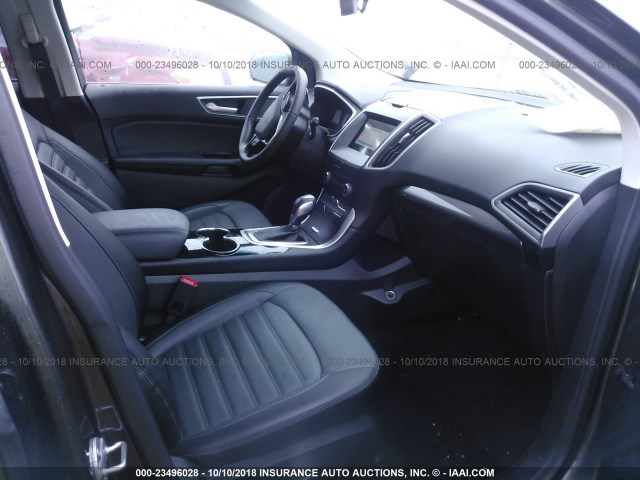 2FMPK4J85JBB52601 - 2018 FORD EDGE SEL GRAY photo 5