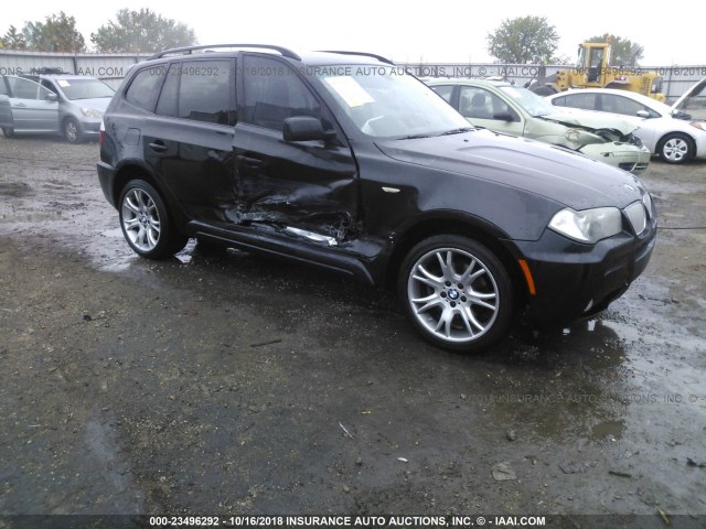 WBXPC93469WJ24425 - 2009 BMW X3 XDRIVE30I BLACK photo 1