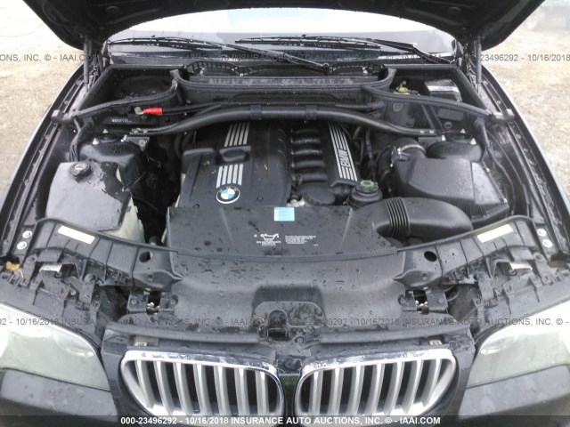 WBXPC93469WJ24425 - 2009 BMW X3 XDRIVE30I BLACK photo 10