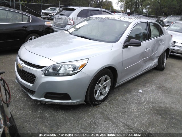 1G11B5SLXFF240089 - 2015 CHEVROLET MALIBU LS 银色 照片 2