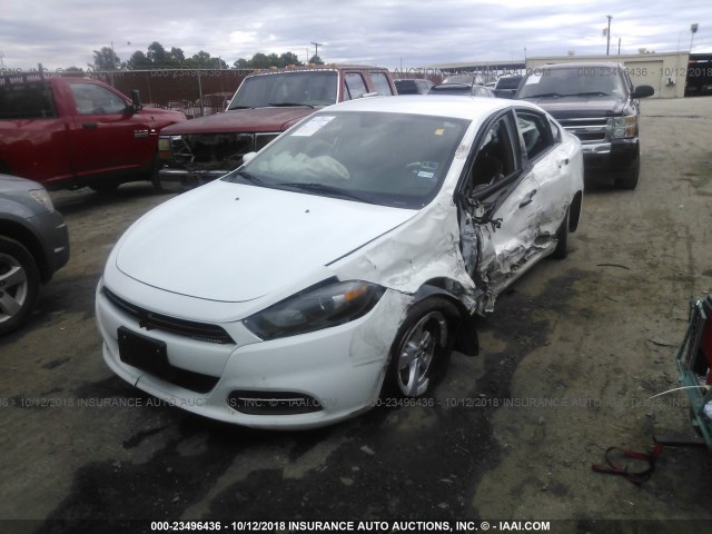 1C3CDFBB4GD591492 - 2016 DODGE DART SXT WHITE photo 2