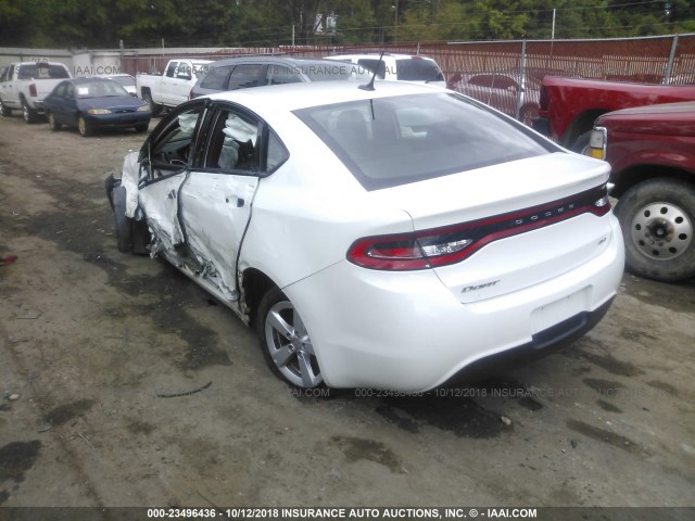 1C3CDFBB4GD591492 - 2016 DODGE DART SXT WHITE photo 3