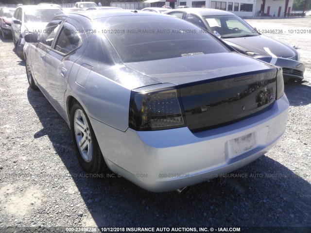 2B3KA53H46H363900 - 2006 DODGE CHARGER R/T SILVER photo 3