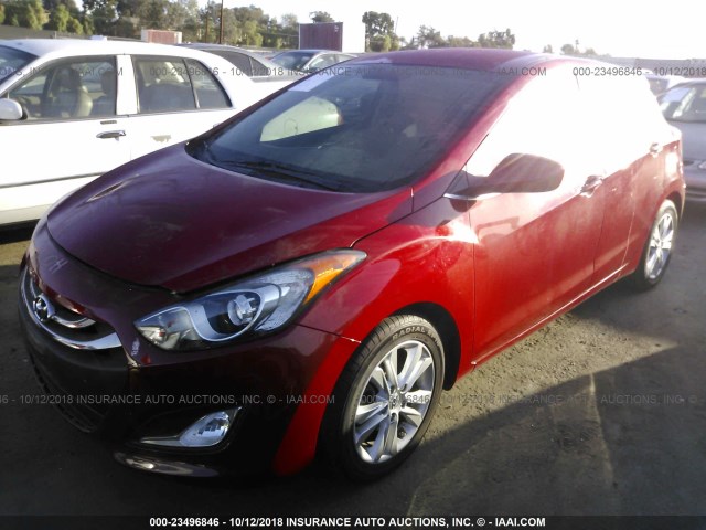 KMHD35LE3DU081163 - 2013 HYUNDAI ELANTRA GT RED photo 2