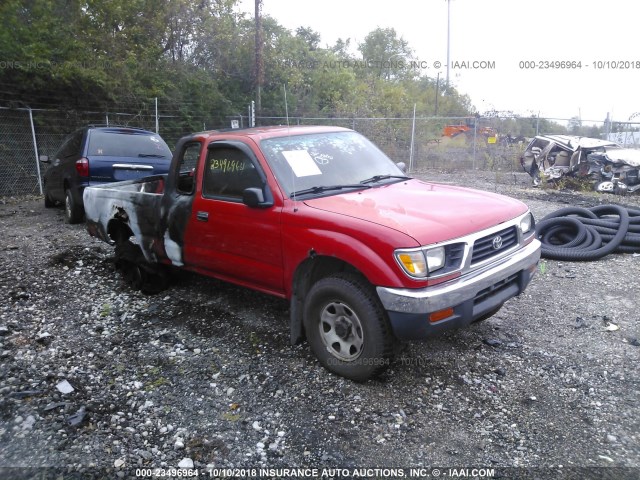 4TAWN72N3VZ228036 - 1997 TOYOTA TACOMA XTRACAB RED photo 1