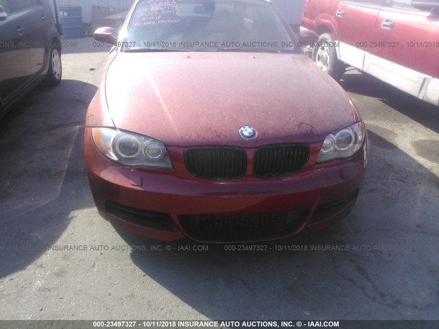 WBAUC73578VF22289 - 2008 BMW 135 I ORANGE photo 6