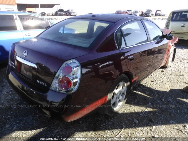 1N4AL11E06N400640 - 2006 NISSAN ALTIMA S/SL RED photo 4