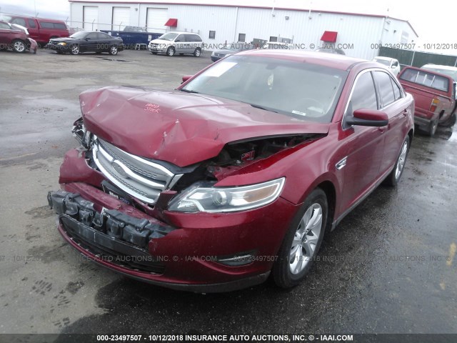 1FAHP2EW1CG123783 - 2012 FORD TAURUS SEL RED photo 2