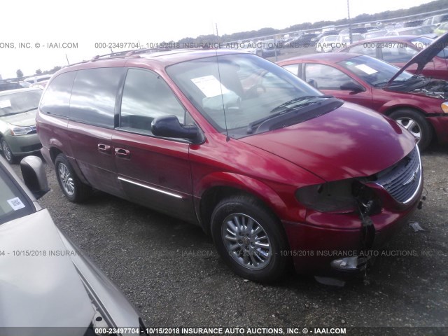 2C8GP64L82R646783 - 2002 CHRYSLER TOWN & COUNTRY LIMITED RED photo 1