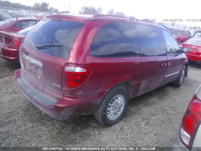 2C8GP64L82R646783 - 2002 CHRYSLER TOWN & COUNTRY LIMITED RED photo 4