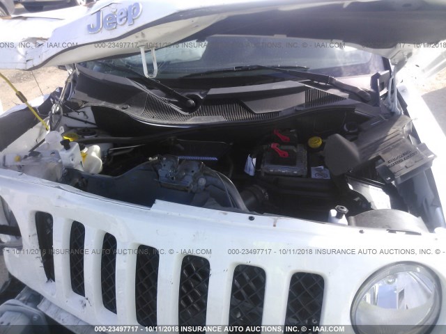 1C4NJPFA9GD621056 - 2016 JEEP PATRIOT LATITUDE WHITE photo 10