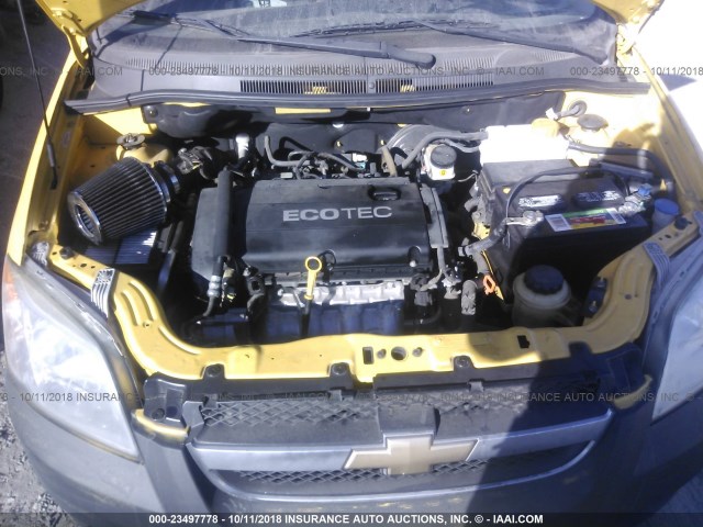 KL1TD5DE3BB121737 - 2011 CHEVROLET AVEO LS/LT Sarı foto 10