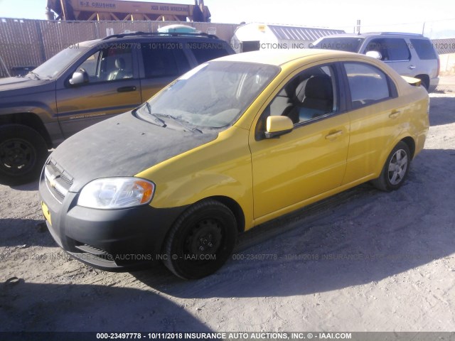 KL1TD5DE3BB121737 - 2011 CHEVROLET AVEO LS/LT Sarı foto 2