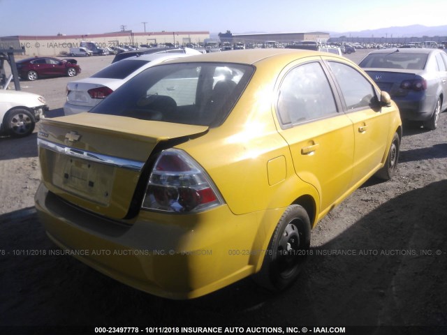KL1TD5DE3BB121737 - 2011 CHEVROLET AVEO LS/LT Sarı foto 4