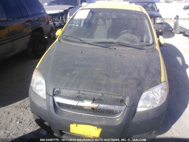 KL1TD5DE3BB121737 - 2011 CHEVROLET AVEO LS/LT Sarı foto 6