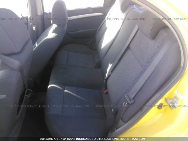 KL1TD5DE3BB121737 - 2011 CHEVROLET AVEO LS/LT Sarı foto 8