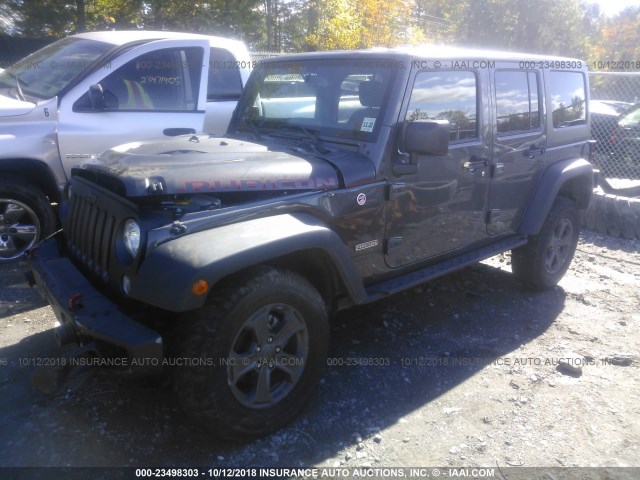 1C4BJWFG1JL813666 - 2018 JEEP WRANGLER UNLIMITE RUBICON GRAY photo 2