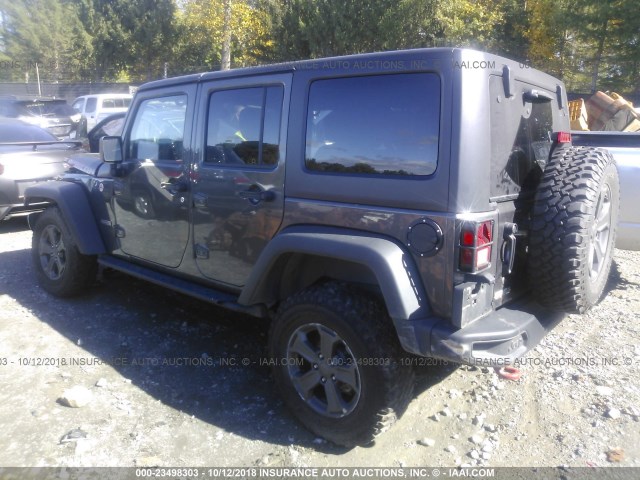 1C4BJWFG1JL813666 - 2018 JEEP WRANGLER UNLIMITE RUBICON GRAY photo 3